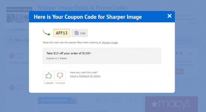 Sharper Image Coupon Codes (20% discount)