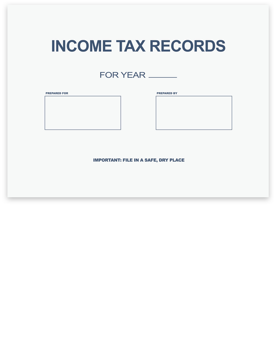 Client Tax Records Envelope 9 x 12