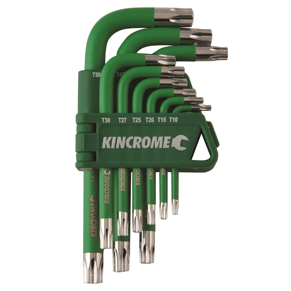 Kincrome K5144 TORX® Key Set Short Series 9 Piece Hex & TORX Keys