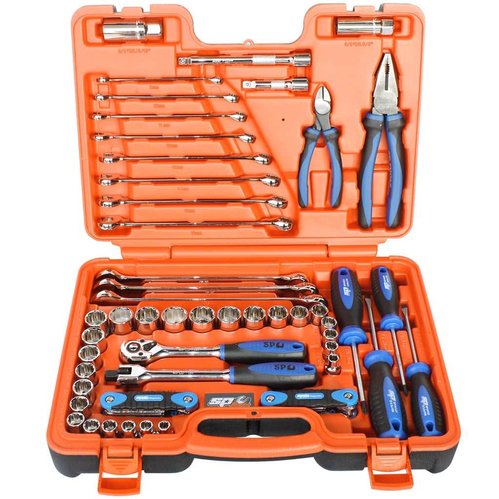SP Tools SP51204 65 Piece 3/8" Drive Tool Kit in XCase Metric / SAE