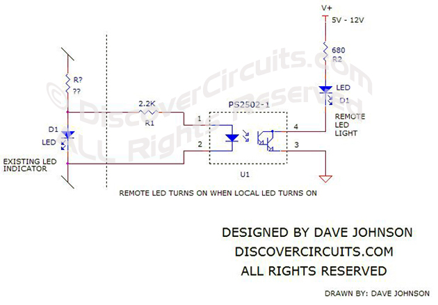Circuit: Remote LED Indictor Light