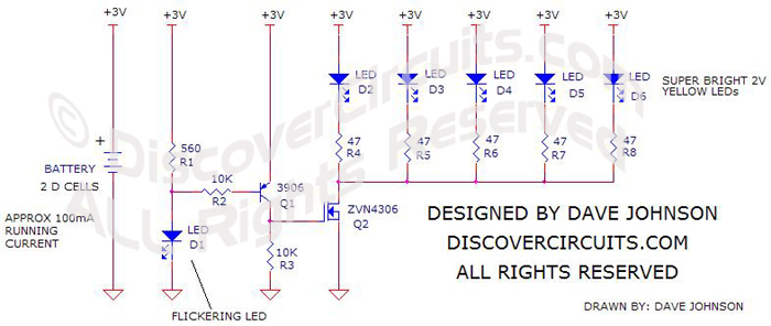 Led Flicker Circuit Diagram - Circuit Diagram