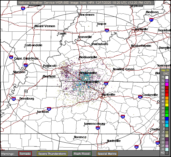 Discover Clarksville TN Short Range Base Reflectivity Weather Radar