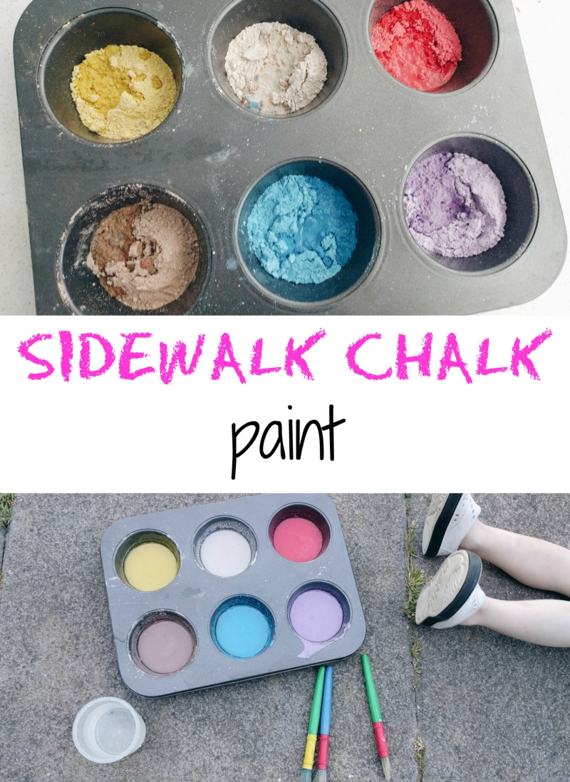 DIY Sidewalk Chalk Paint Discovering Parenthood