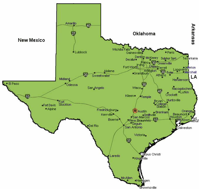 Grapevine Texas Map United States