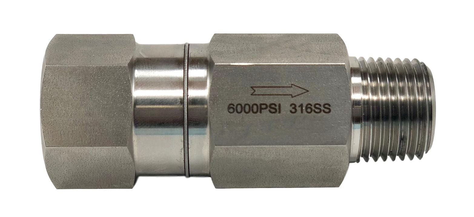 DISCOVERVALVE 1/2" Stainless Steel Inline Check Valve