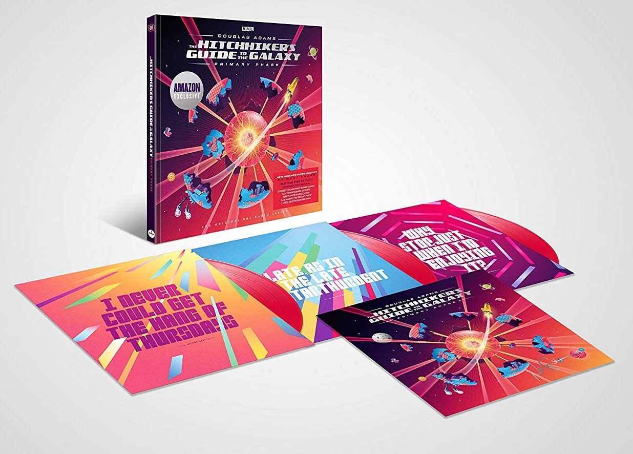Douglas Adams Hitchhikers Guide To The Galaxy Primary Phase RED vinyl 3