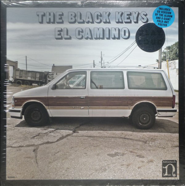 "The Black Keys El Camino vinyl 2 LP +CD +giant foldout poster, g/f