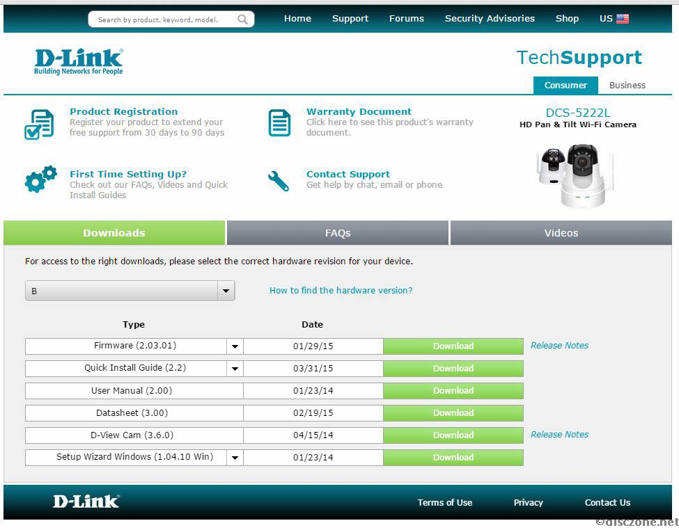 MyDLink Lite Issue US Downloads to Disczone!
