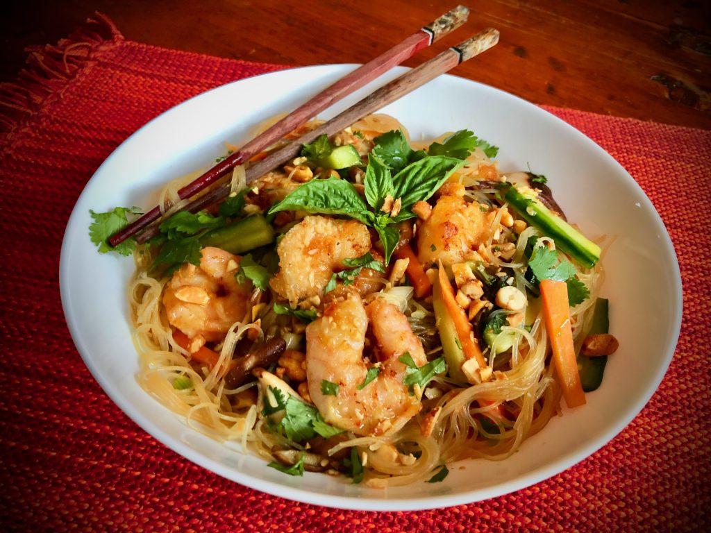 VIETNAMESE SHRIMP STIR FRY WITH VERMICELLI RICE NOODLES Dish off the
