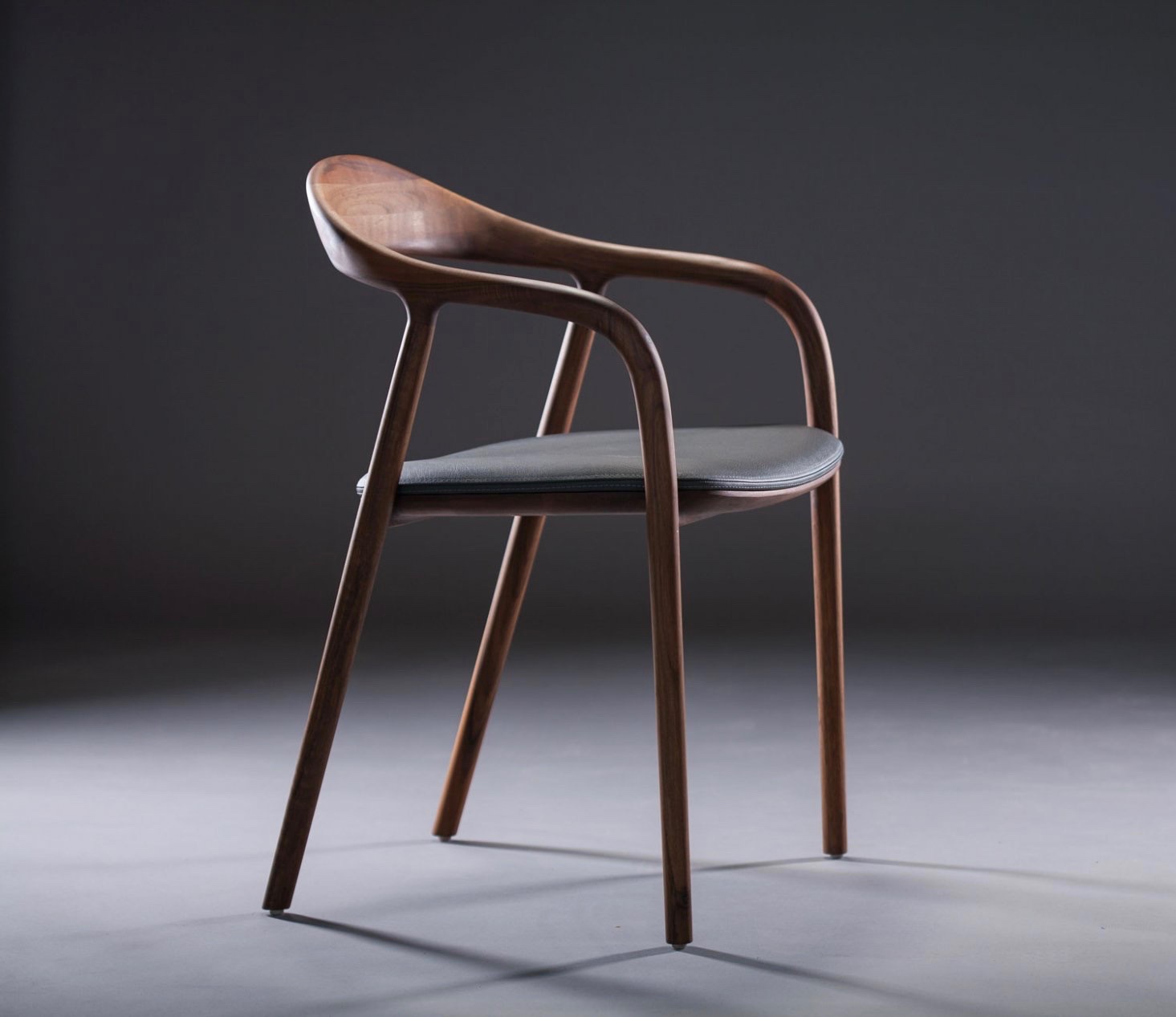 matstolar valnöt Neva Chair I Läder & Trä | Matstol Neva | Dis Inredning