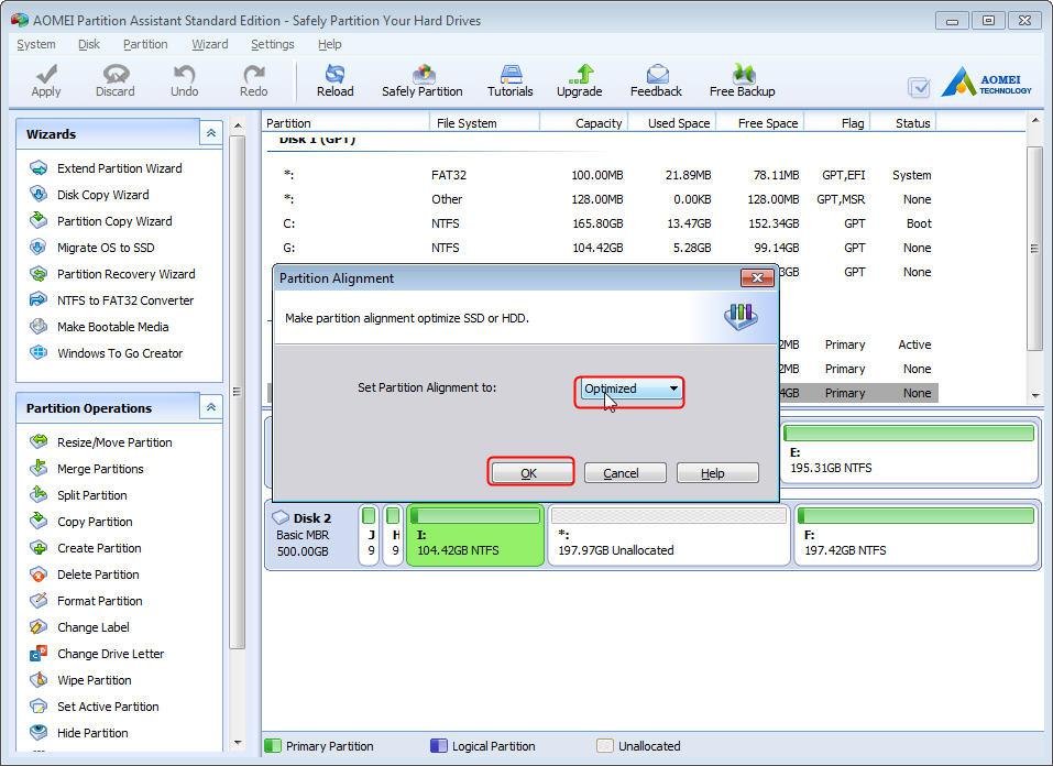 Align Intel SSD Partitions with Free Windows Partition Manager for Max