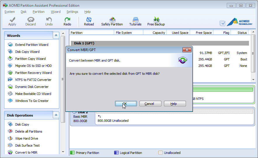How to Solve "The Selected Disk is of the GPT Partition Style" Problem