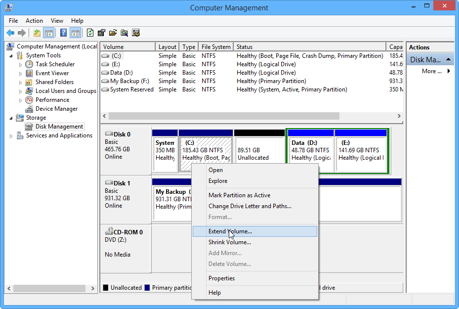 How to Add Unallocated Space into Partition in Windows 10 Safely?