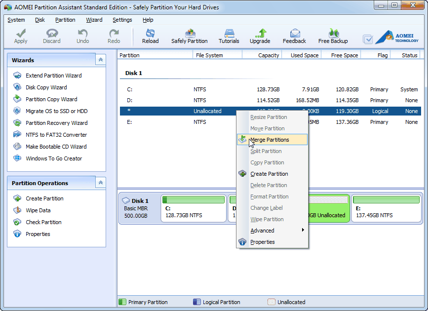 How to Add Unallocated Space into a Partition on Windows 8 Easily and