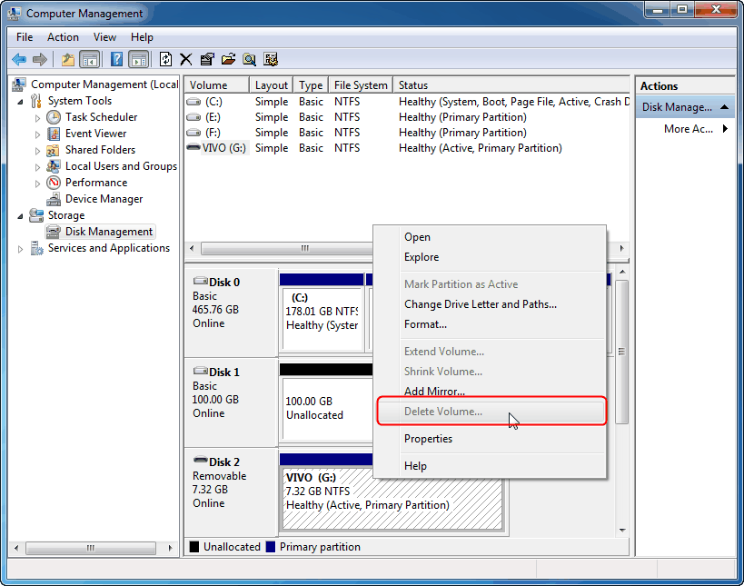 How to Delete Volume on USB Flash Drive [Two Ways]?