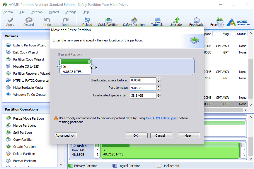 Disk Management Shrink Volume Access Denied, How to Fix?
