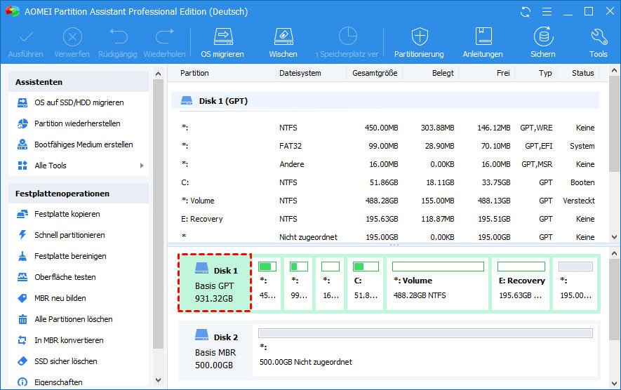 Wie kann man GPTPartition in NTFS einfach umwandeln?