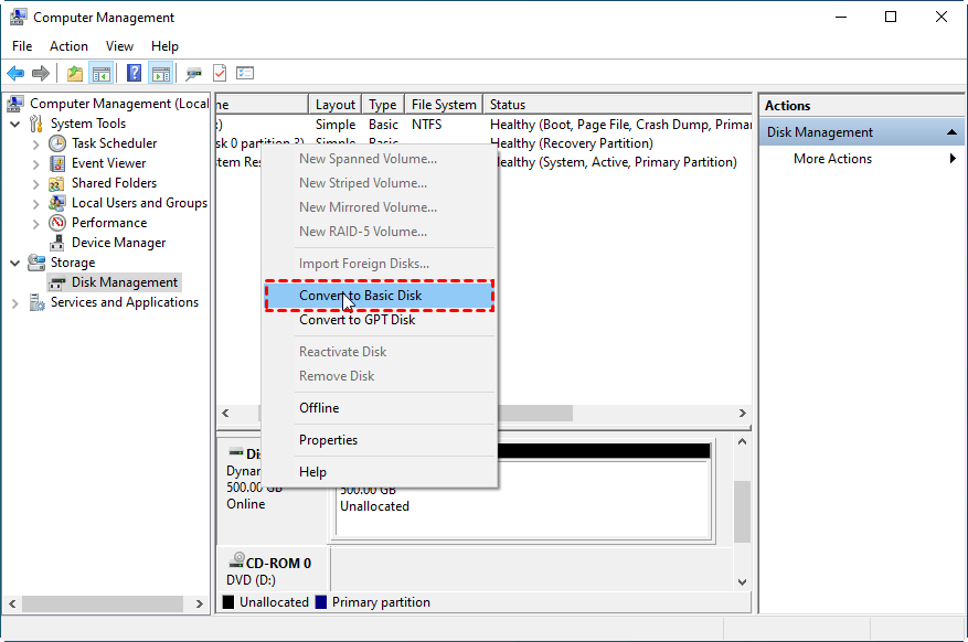 How to Convert Simple Volume to Primary Partition without Data Loss