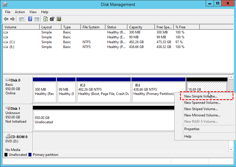 3 Methods to Create New Partition in Windows Server