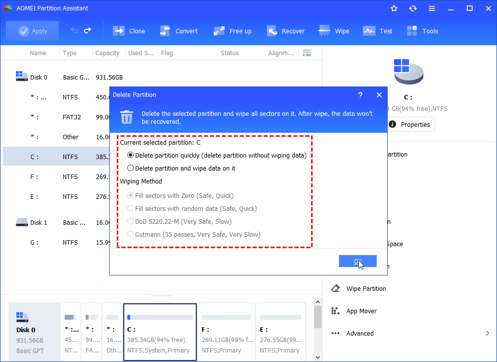 How to Delete EFI System Partition in Windows 10,8,7?Freeware