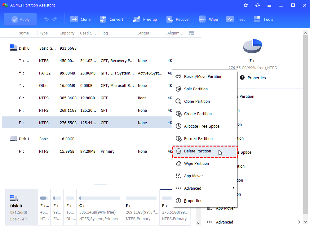How to Delete Partition in Windows 11/10/8/7 (3 Free Ways)
