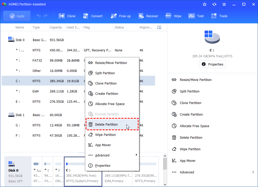 Diskpart Delete Partition Force in Windows 11,10, 8, 7
