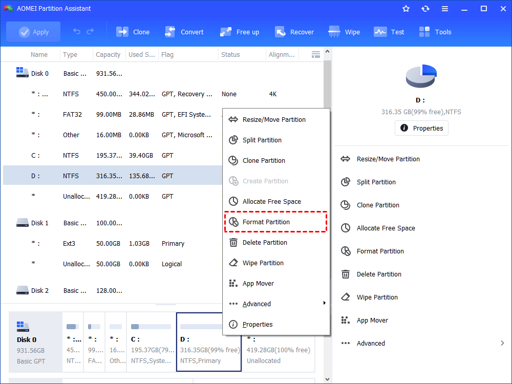 Diskpart Format Disk to exFAT via Command Line in Windows PC