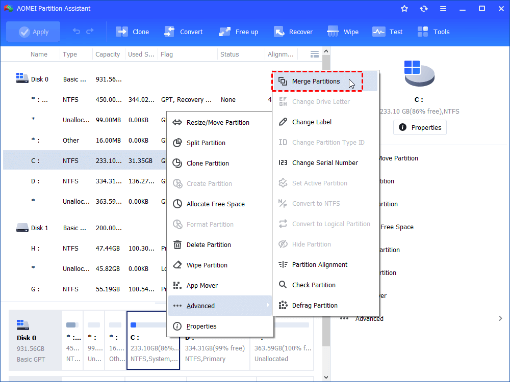 Shrink Volume with Disk Management in Windows 11, 10, 8, 7