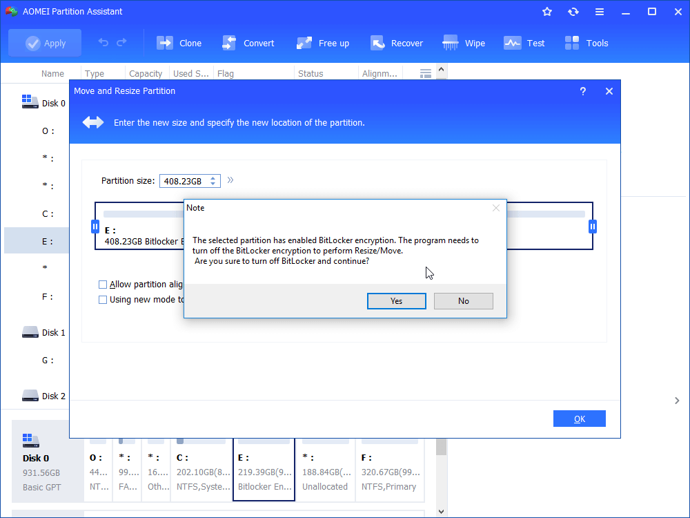 How Can I Resize BitLocker Partition in Windows 10/11?