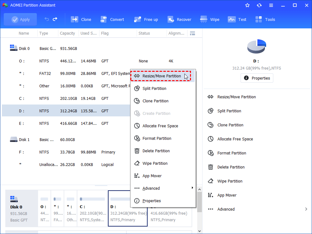 Best Free HDD Partition Resize Tool for Windows 7/10/XP