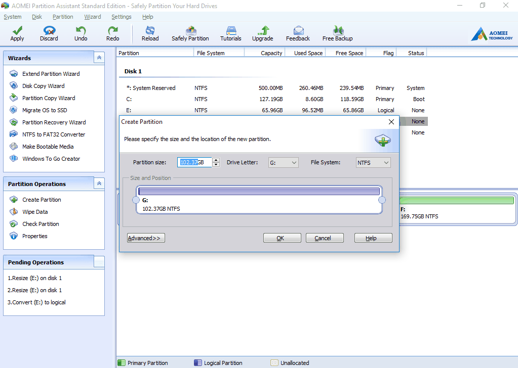 How to Make Partition in Windows 7/8/10 After Installation