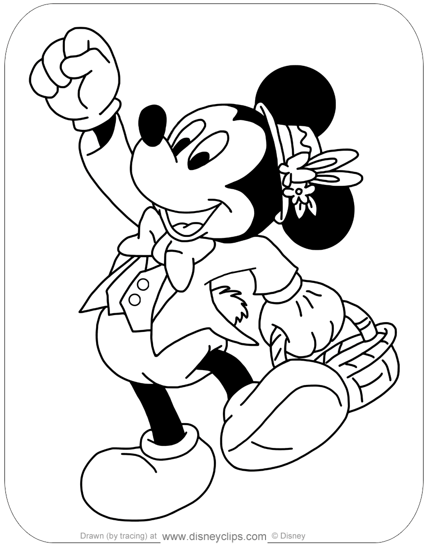 32+ Mickey Mouse Easter Coloring Pages ReivTemara