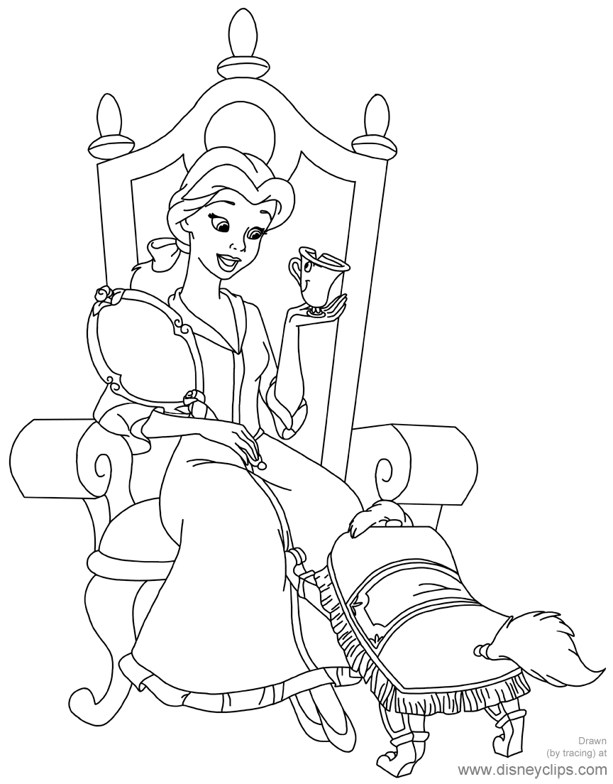 Beauty and the Beast Coloring Pages (2)