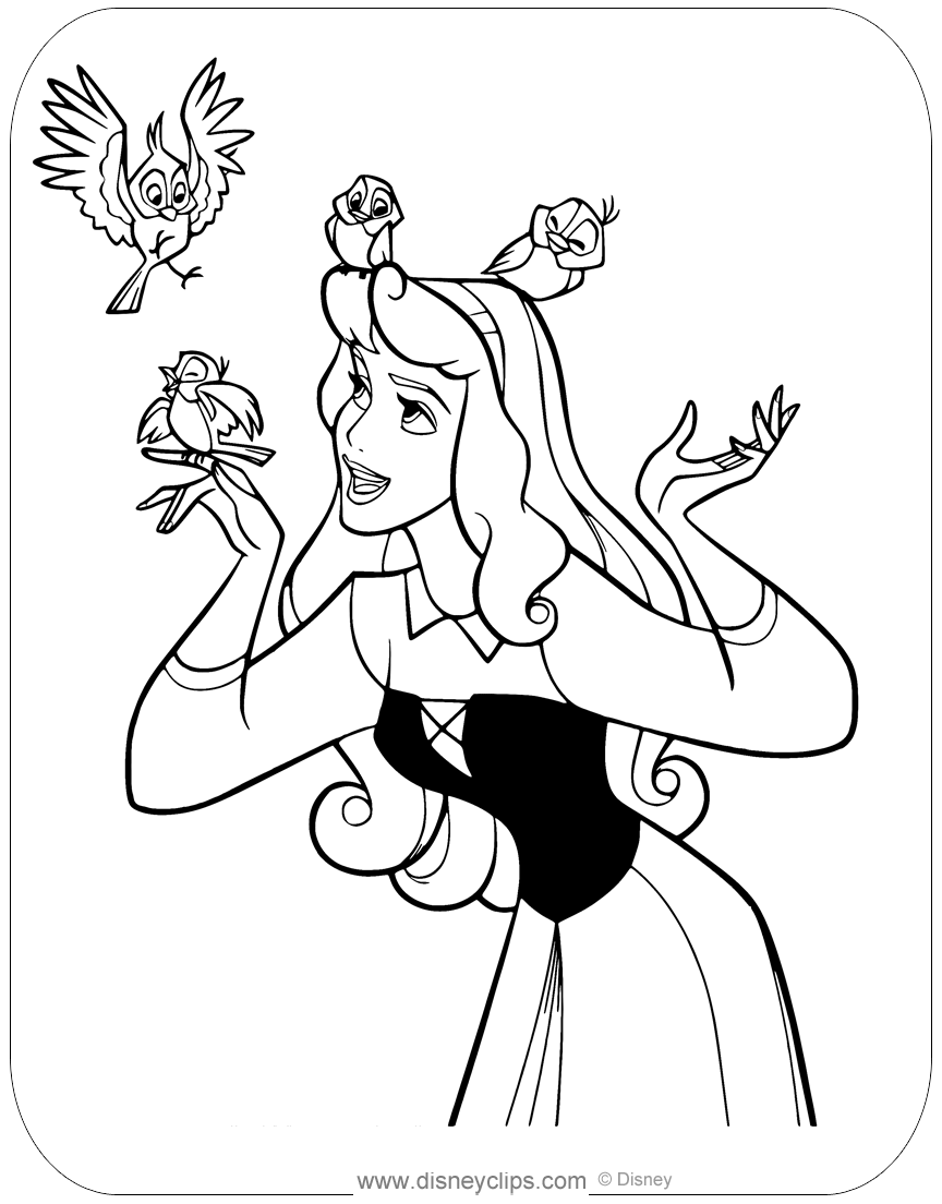 Coloring Pages For Disneys Sleeping Beauty