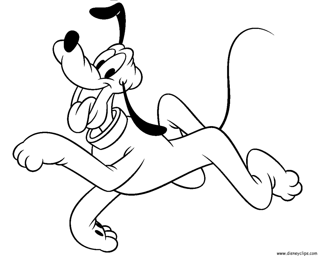 Pluto The Dog As A Puppy Coloring Pages