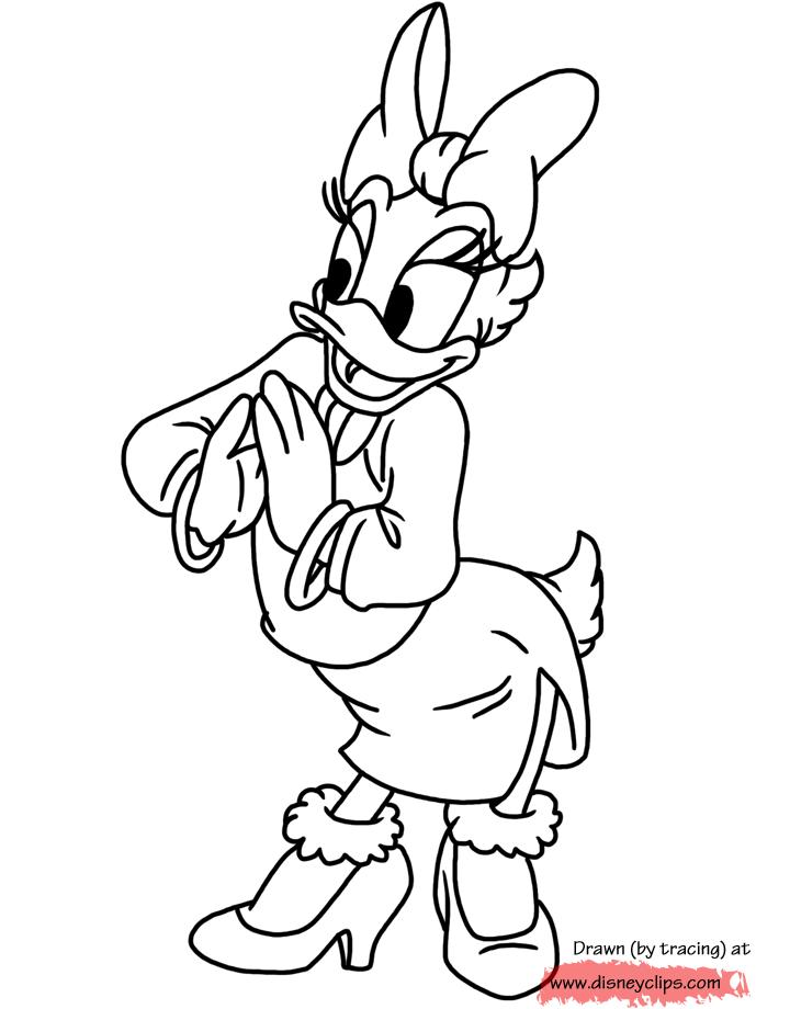 Daisy Duck Coloring Pages (2)