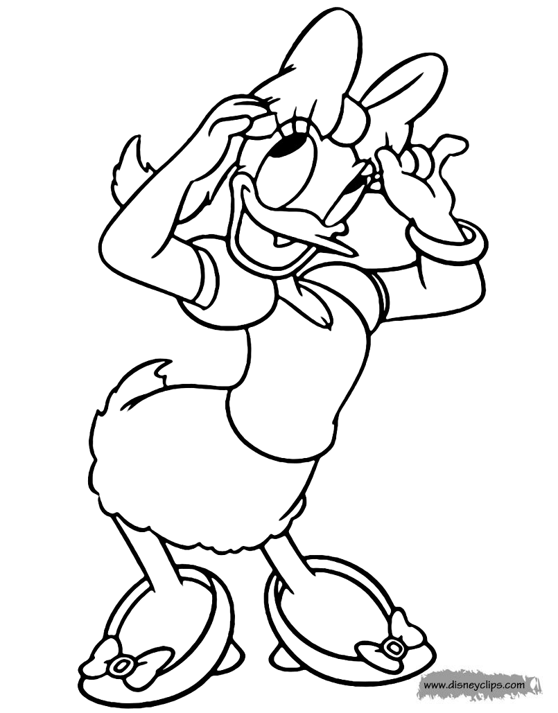 Daisy Duck Coloring Pages (2)