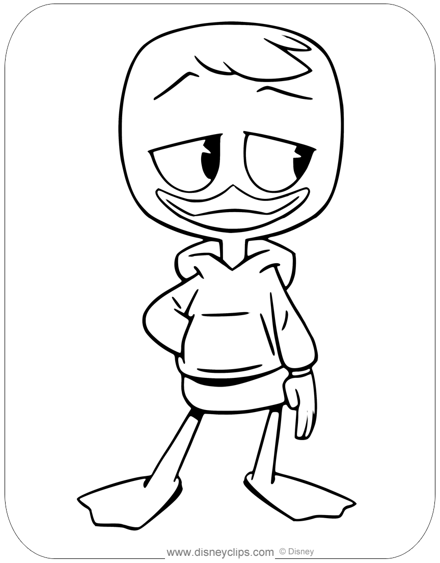 26 New Ducktales Coloring Pages