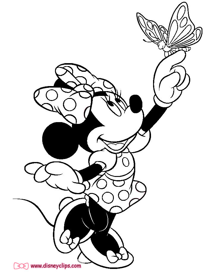 Minnie Mouse Coloring Pages 3 Disney Coloring Book
