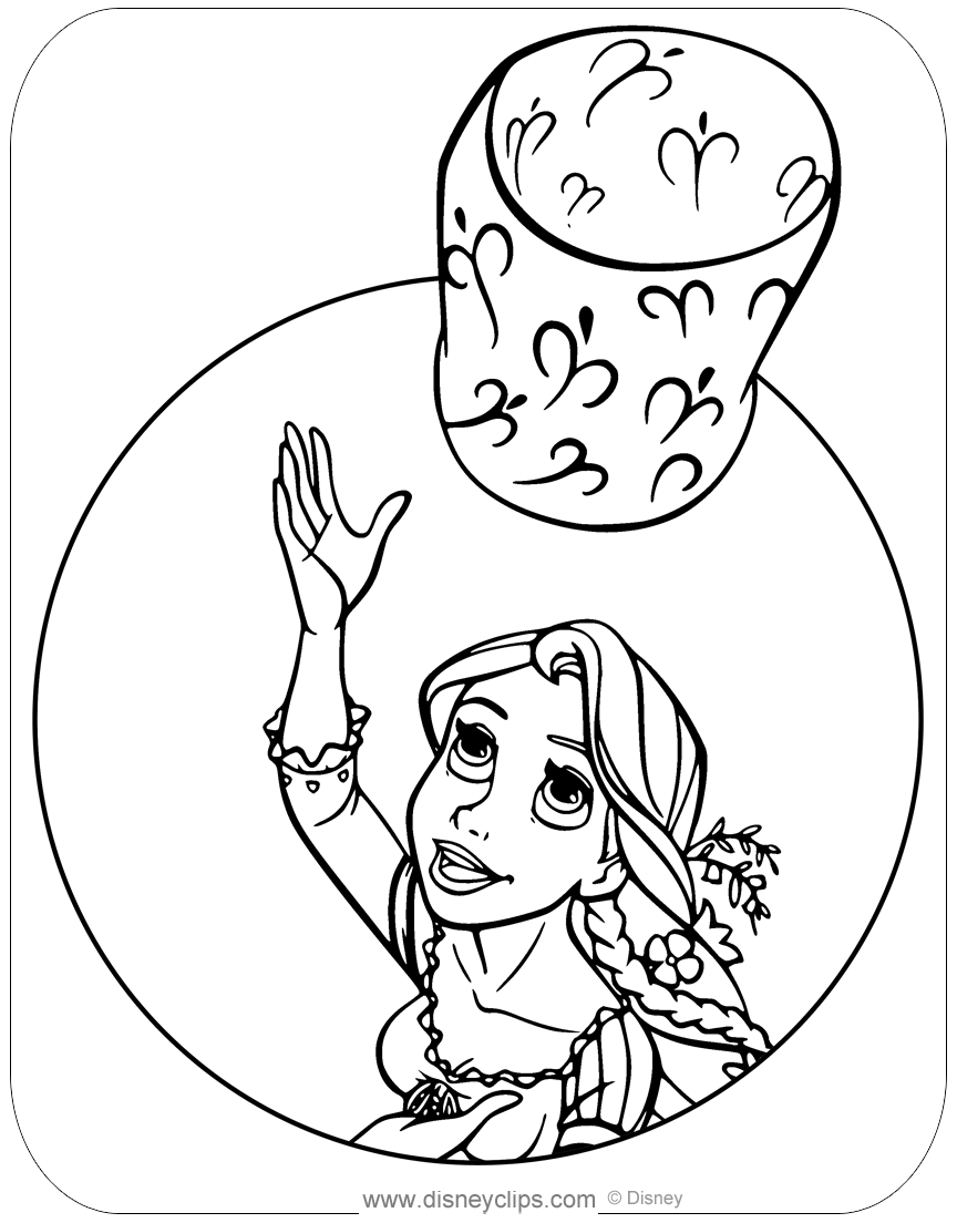 34 Printable Tangled Coloring Pages