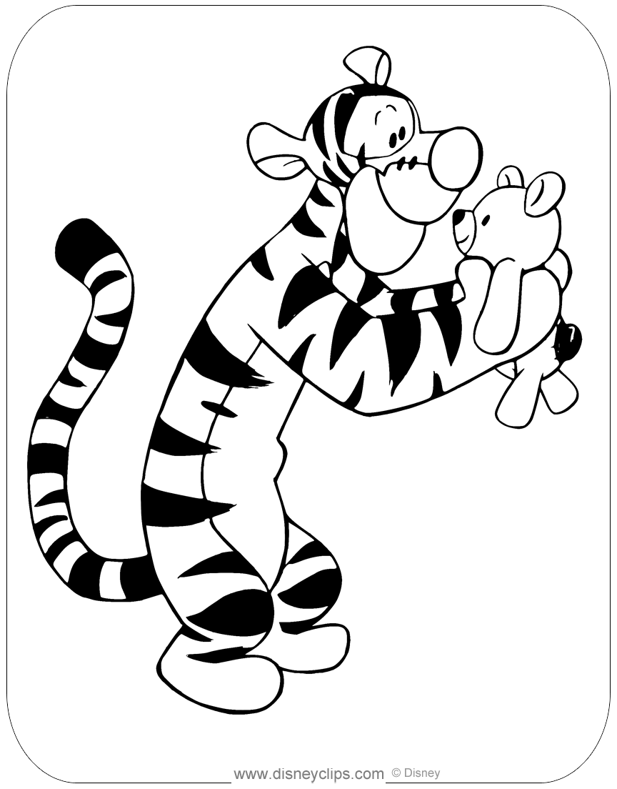 100+ Printable Tigger Coloring Pages