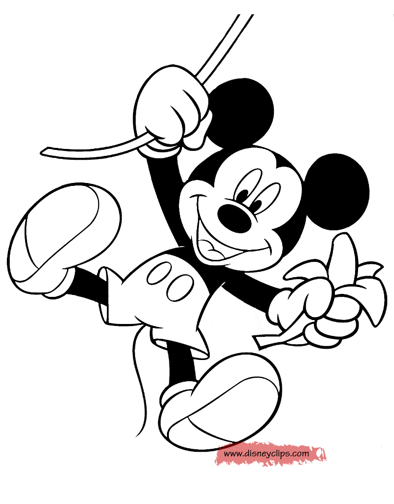 ミッキーマウス 塗り絵 無料の印刷可能なぬりえページ！
