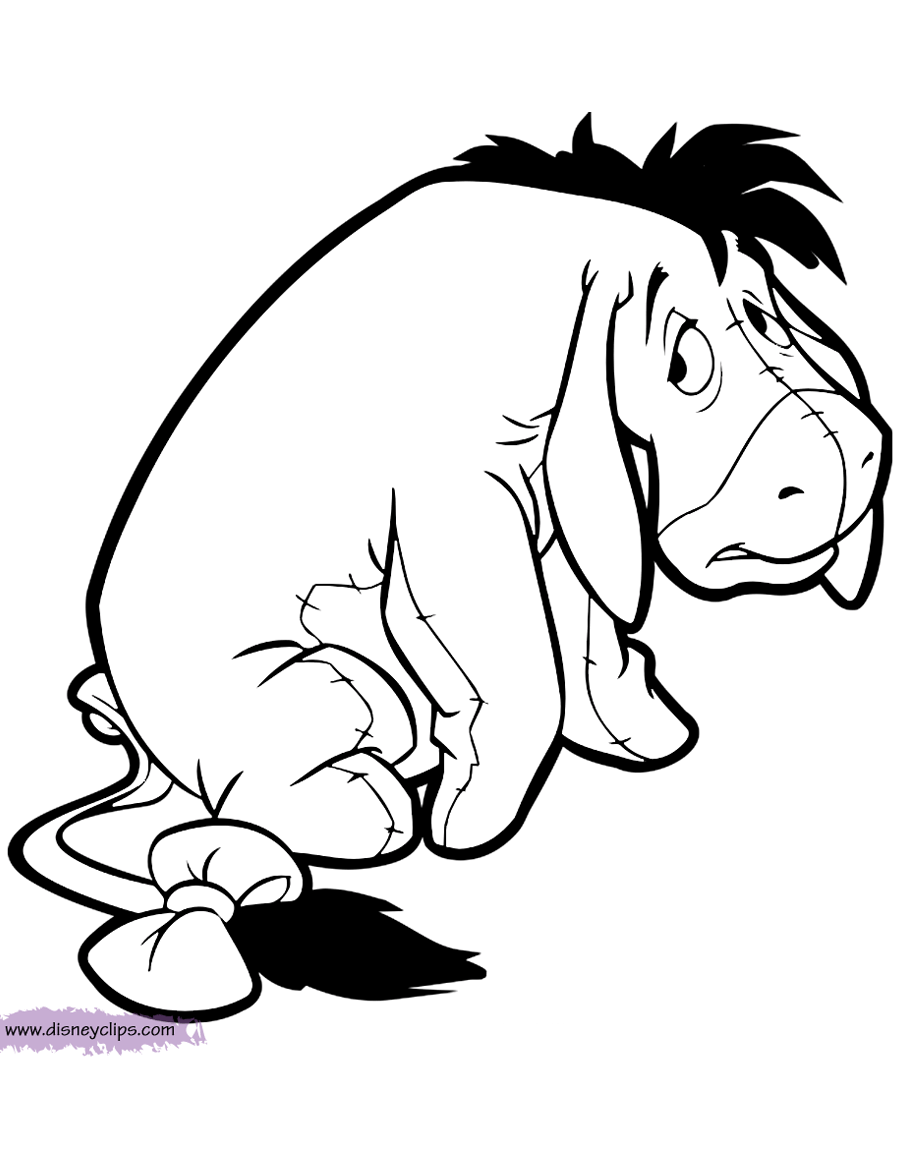 Disney Eeyore Printable Coloring Pages Disney Coloring Book
