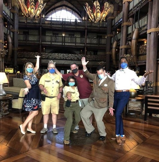 Cast Members Celebrate Reopening of Disney's Animal Kingdom Lodge
