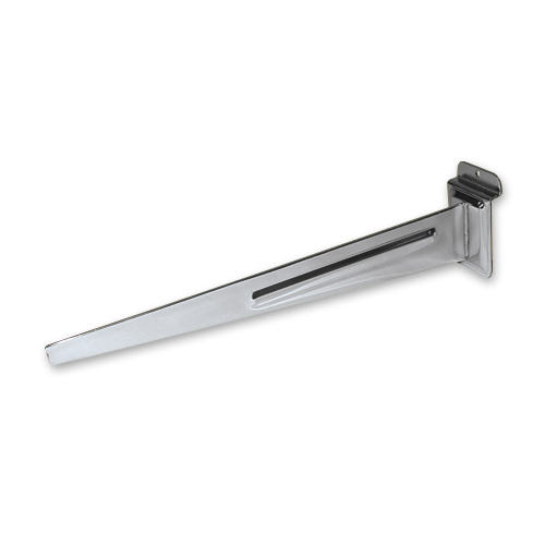Slat Panel Metal Shelf Bracket Chrome