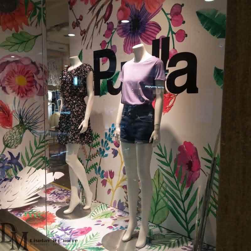 Spring Retail Window Backdrops DM Window Display