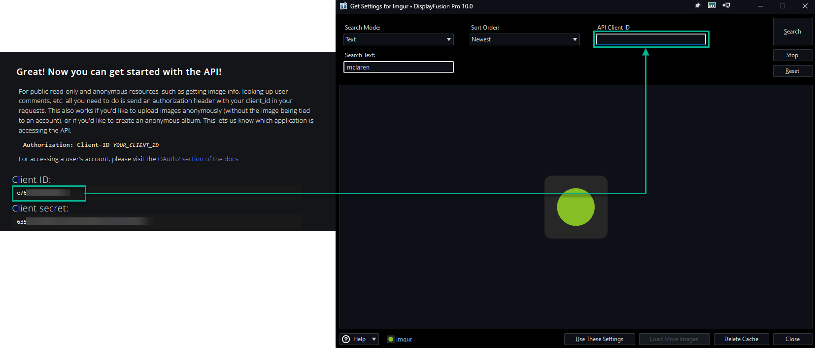 Imgur Wallpaper Source • Help Guide • DisplayFusion by Binary Fortress