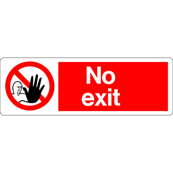Display Signs Buy No Exit Sign