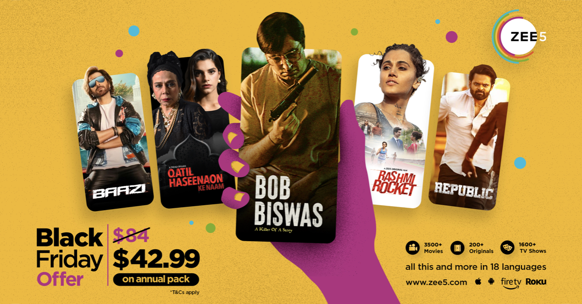 ZEE5 Global Announces Black Friday Offer Brings The Best Subscription